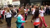 Zumba Flash Mob for breast cancer awareness 10/10/16