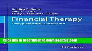 Read Financial Therapy: Theory, Research, and Practice Ebook Free