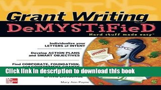 Read Grant Writing DeMYSTiFied  Ebook Free