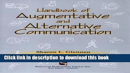 Read Handbook of Augmentative and Alternative Communication Ebook Free