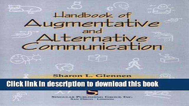 Read Handbook of Augmentative and Alternative Communication Ebook Free