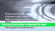 Read Focused Operations Management for Health Services Organizations PDF Free