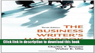 Read The Business Writer s Handbook, Tenth Edition  Ebook Free