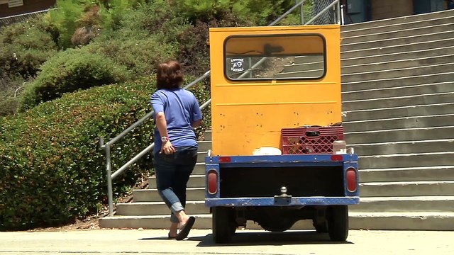 BMX Rider Ignores Security Guard and Lands Trick Over Stairs