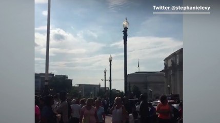 Video shows people evacuating Union Station Metro after reports of a suspicious package
