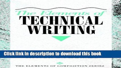 Read Books Elements of Technical Writing, The ebook textbooks