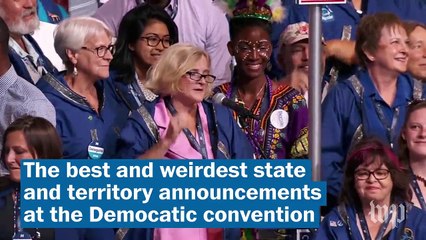 Here are the most unique state announcements at the Democratic convention