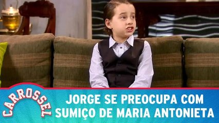 Jorge se preocupa com sumiço de Maria Antonieta