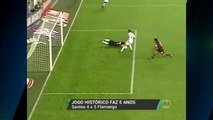 Jogo histórico do Santos contra o Flamengo completa cinco anos
