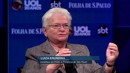 Assista à íntegra da Sabatina com a candidata à prefeitura de SP Luiza Erundina