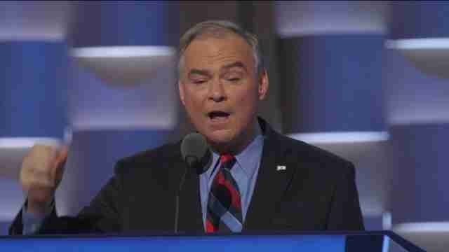 Tim Kaine desmonta a Trump en su discurso de aceptación como candidato a vicepresidente