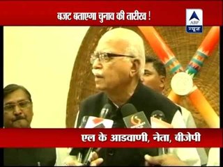 Union Budget will indicate the timing of Lok Sabha polls: Advani