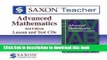 Read Saxon Advanced Math: Homeschool Teacher CD-ROM Package Second Edition 2008 PDF Online