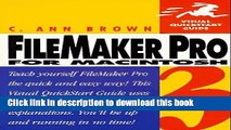 Read Filemaker Pro 3 for Macintosh: Visual Quickstart Guide Ebook Free
