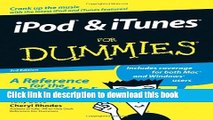 Read iPod and iTunes For Dummies Ebook Free