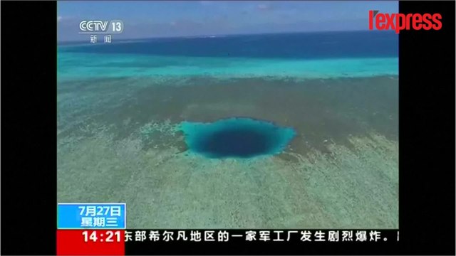 Un trou bleu de 300m de profondeur découvert en mer de Chine?