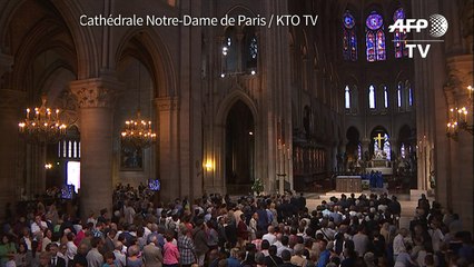 Prêtre égorgé: messe d'hommage à Notre-Dame de Paris