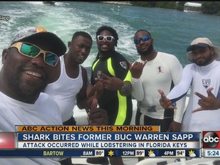 Warren Sapp goes lobstering, gets more than he asked for