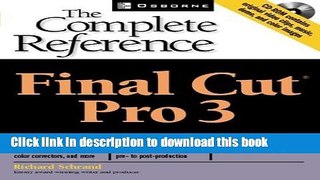 Read Final Cut Pro (R) 3: The Complete Reference by Schrand, Richard H., Sr. (2002) Paperback PDF