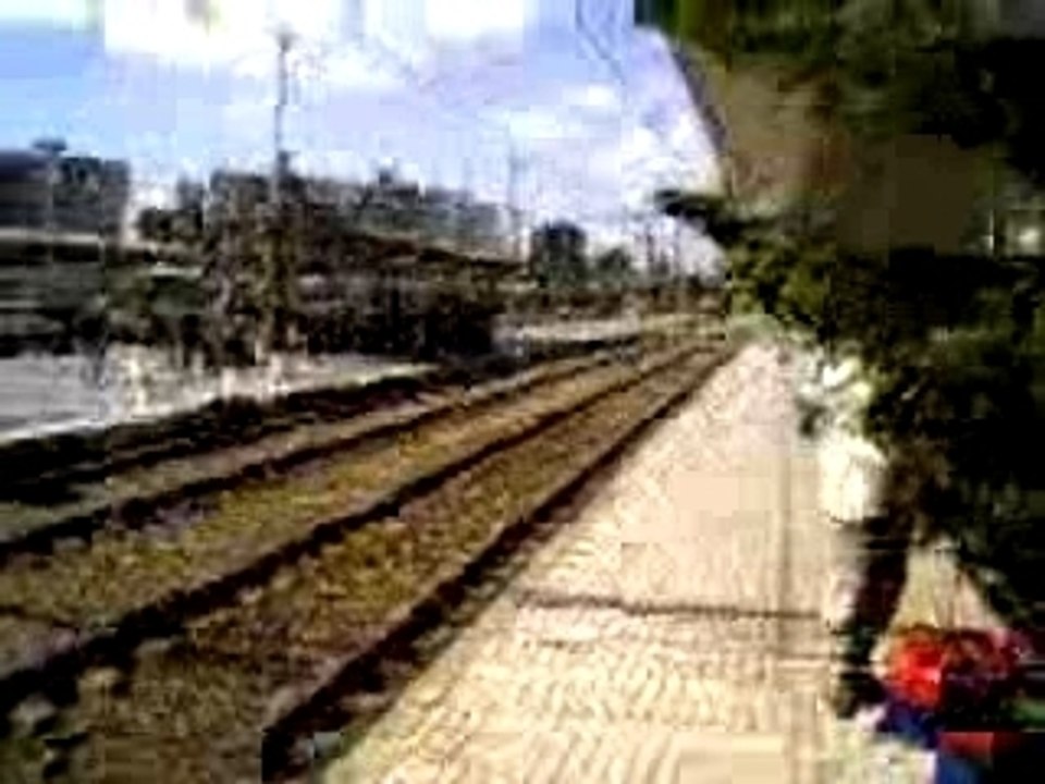 Arrivée du train à Casa-Voyageurs