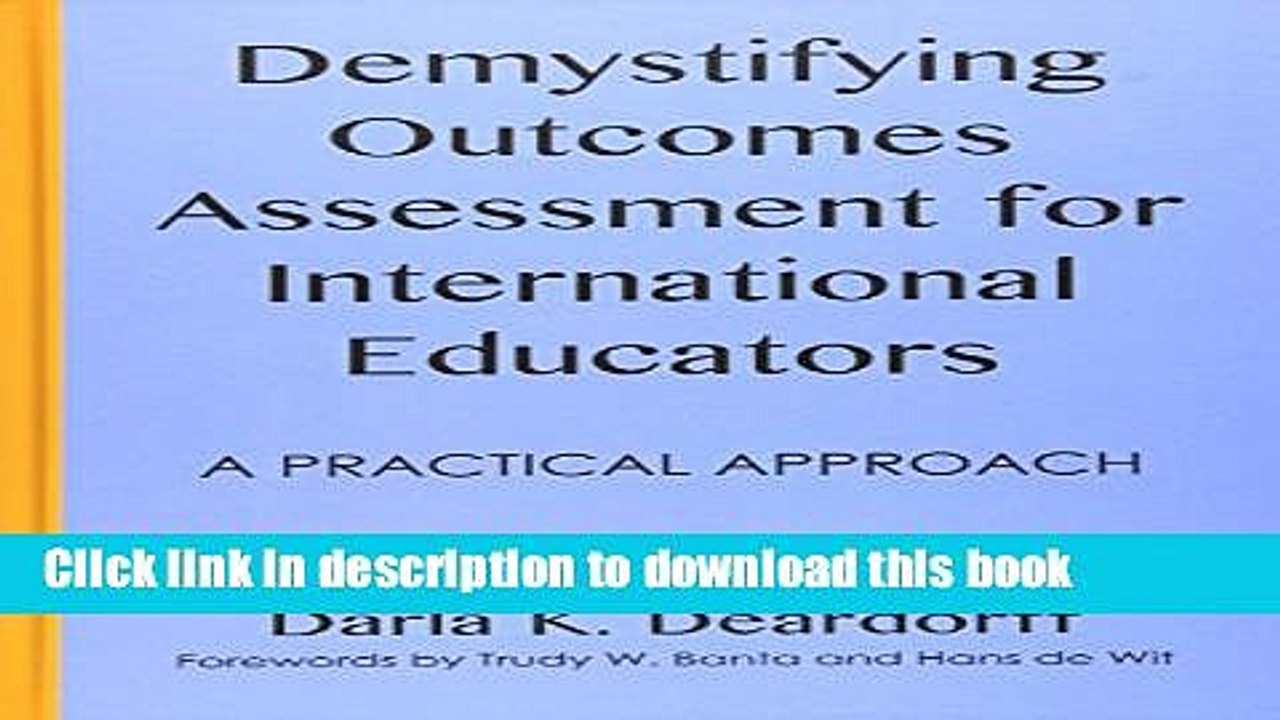 Read Demystifying Outcomes Assessment for International Educators: A Practical Approach  Ebook