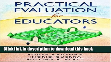 Read Practical Evaluation for Educators: Finding What Works and What Doesn t  Ebook Online