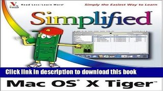 Read Mac OS X Tiger Simplified  Ebook Free