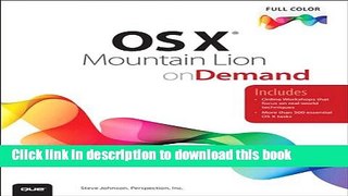 Read OS X Mountain Lion on Demand  Ebook Free