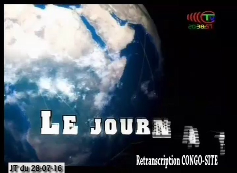 Journal de 20h TVCongo du jeudi 28 juillet 2016 -By Congo-Site