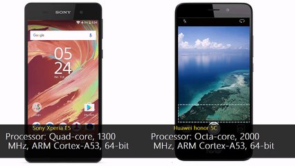 Sony Xperia E5 vs Huawei honor 5C