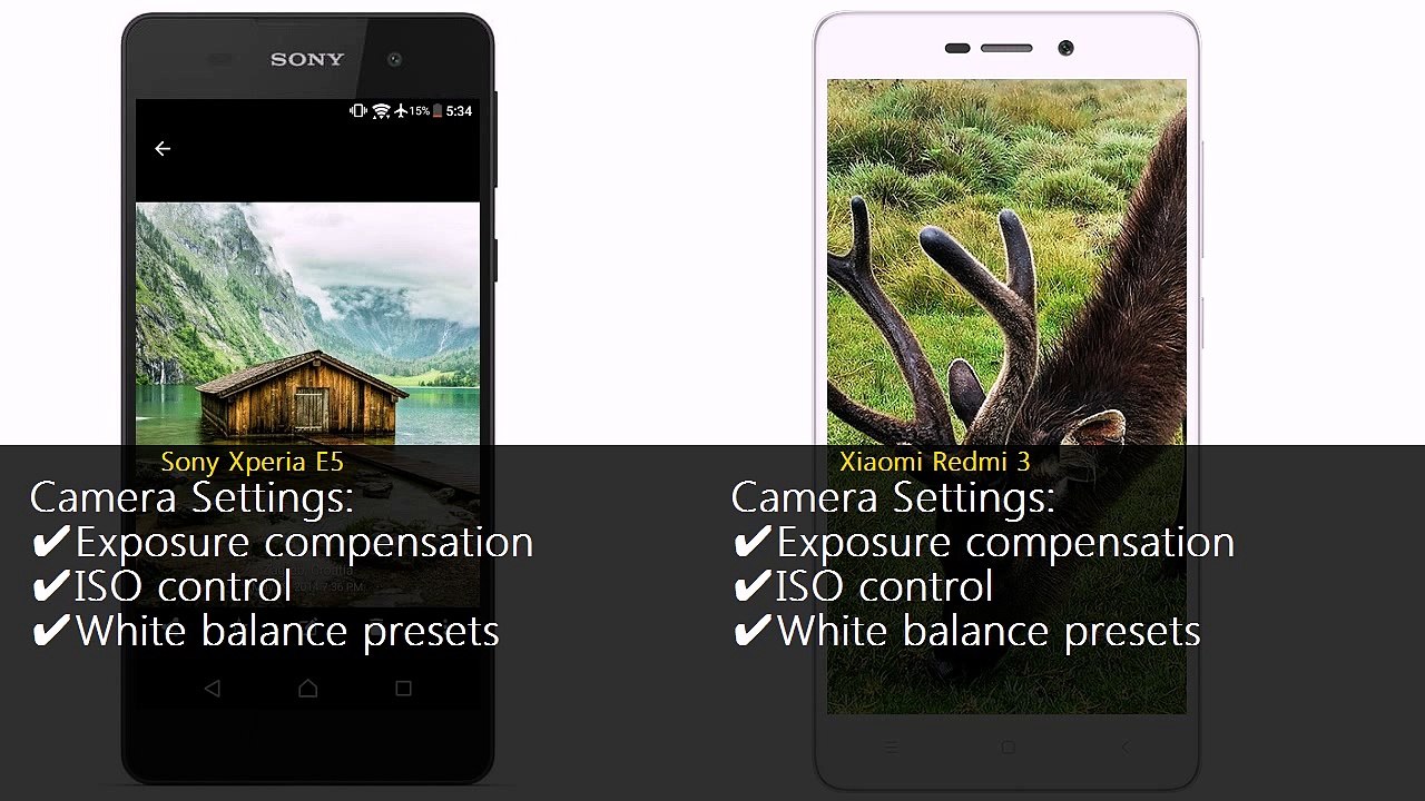 Sony Xperia E5 vs Xiaomi Redmi 3