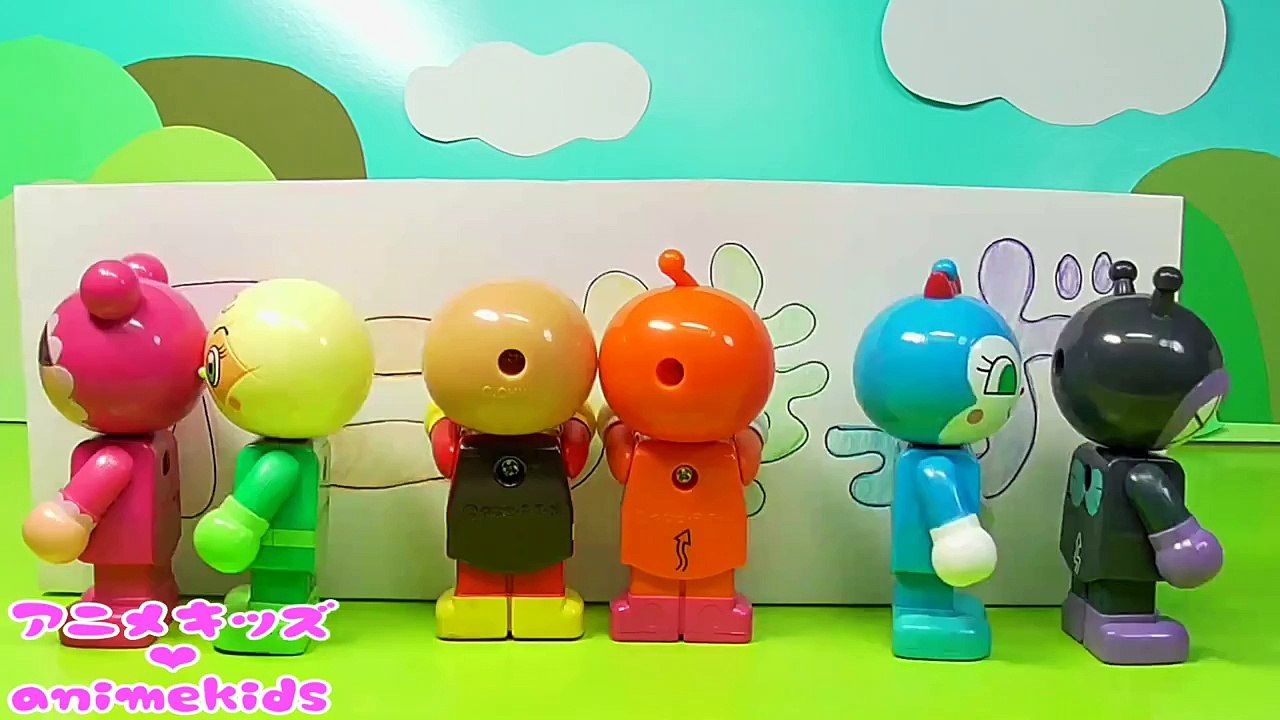 アンパンマン おもちゃ アニメ あわあわの中はだぁ～れだ？ animekids アニメキッズ animation anpanman Rainbow Foam