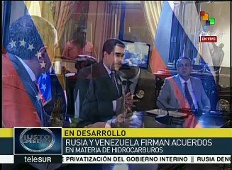 Suscriben Venezuela y Rusia convenio en materia de hidrocarburos