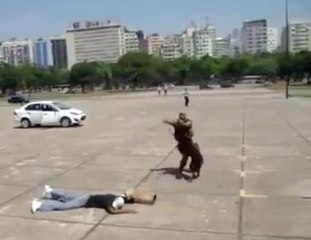 Une démonstration de maîtres-chiens à Rio ne se déroule pas comme prévu !