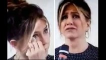 Jenifer Aniston llora por pregunta de una joven italiana