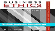 [Read PDF] Business Ethics: Readings and Cases in Corporate Morality Ebook Free