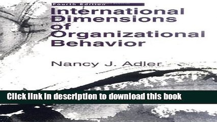 [PDF] International Dimensions of Organizational Behavior  Read Online