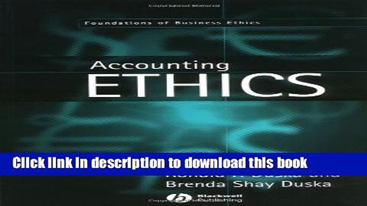 [Read PDF] Accounting Ethics (Foundations of Business Ethics) Ebook Online