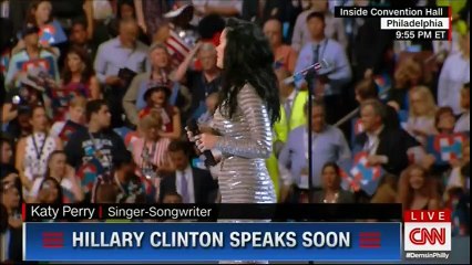 KATY PERRY ON CNN SINGING RISE AND ROAR