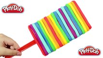 Play Doh Popsicle Rainbow Ice Cream DIY Super Licorice for Peppa Pig Toys Create Video for Kids