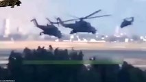 hélicoptère en Attaque dans le ciel de Syrie hélicoptères russes Mi 24