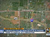 Young child recovering after being pulled from a bathtub in Phoenix