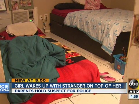 14-year-old wakes up to man on top of her