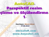 AutoCAD ile izometrik perspektif resim çizme ve ölçülendirme-1