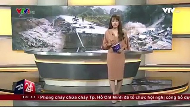 Sạt lở nghiêm trọng do ảnh hưởng cơn bão số 1 tại xã Thanh Đức huyện Vị Xuyên, Hà Giang, gần 2.000m3 khối đất, đá bị sạt lở, gần 20m đường nhựa bị cuốn trôi.