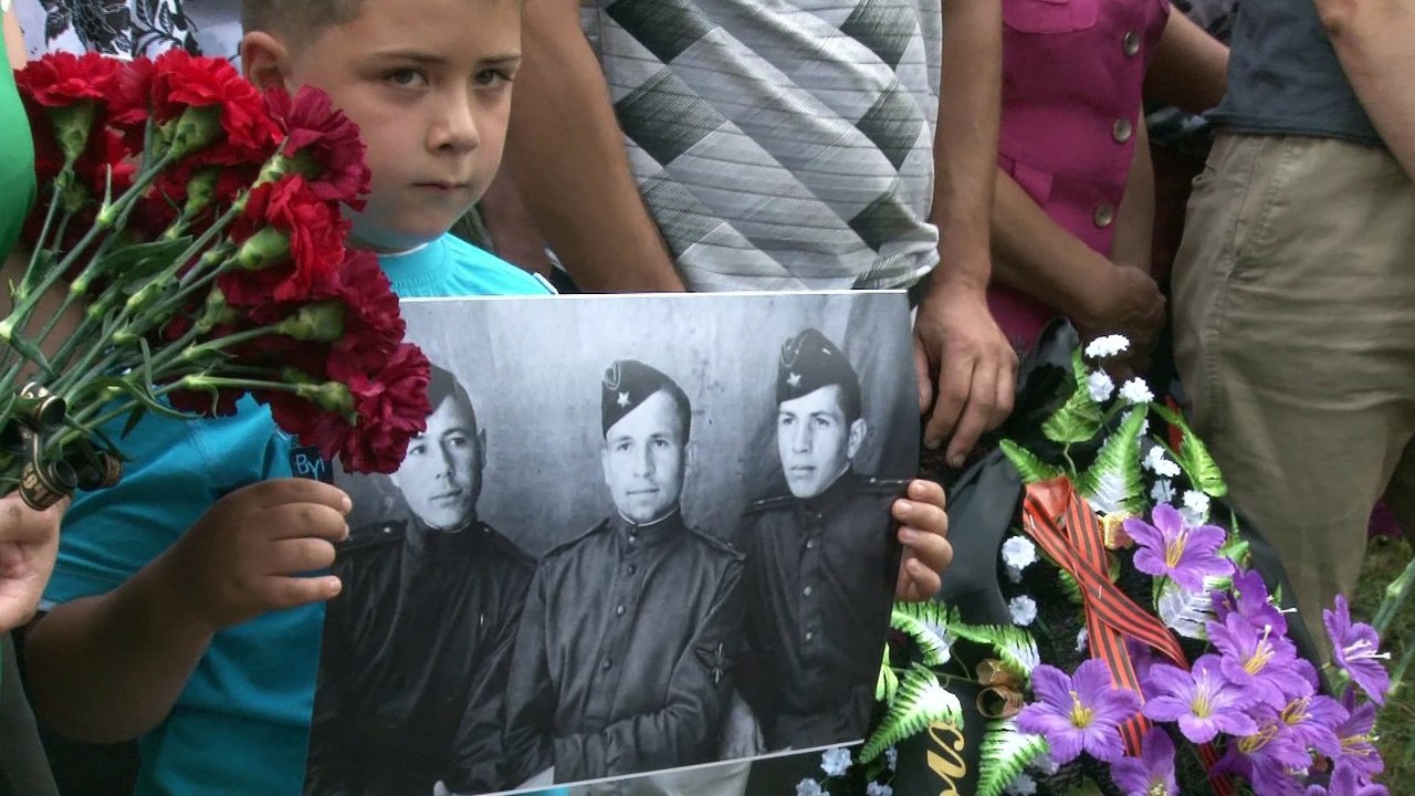 останки летчиков с разбившихся самолетов ПЕ 2 были преданы земле 28..07.2016 г