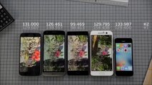 Samsung Galaxy S7, iPhone SE , Huawei P9,  LG G5, and  HTC 10 Benchmark Test