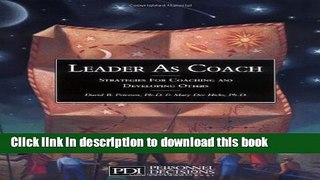 [Read PDF] Leader as Coach Ebook Online