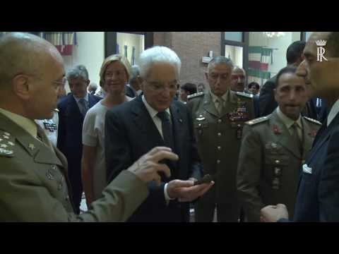 Roma - Mattarella al Sacrario delle Bandiere delle Forze Armate (27.07.16)