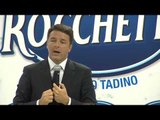 Gualdo Tadino (PG) - Renzi visita lo stabilimento 'Rocchetta' (28.07.16)